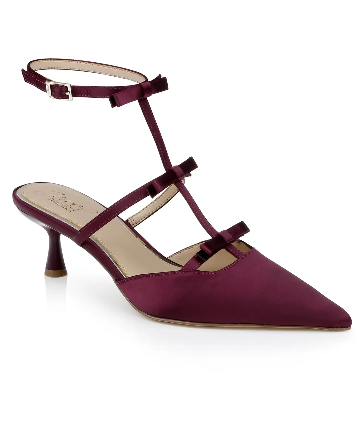 Elisabetta Bow Pointed Toe Pumps by Jewel Badgley Mischka