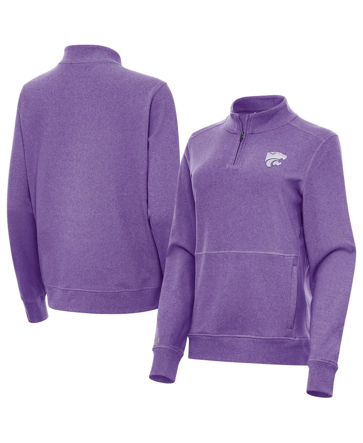 Kansas State Wildcats Crush Quarter-Zip Jacket by Antigua