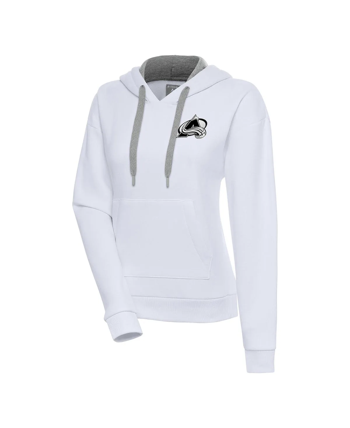 Colorado Avalanche Metallic Logo Victory Pullover Hoodie by Antigua
