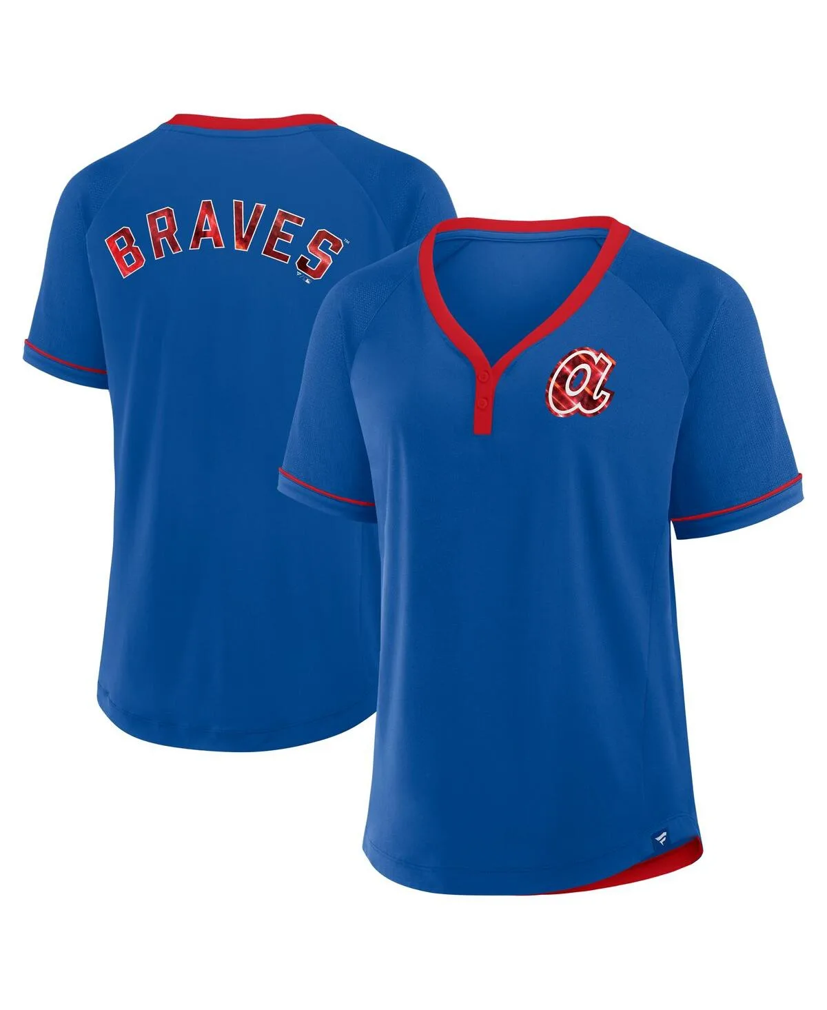 Atlanta Braves Cooperstown Collection League Diva Raglan V-Neck T-Shirt