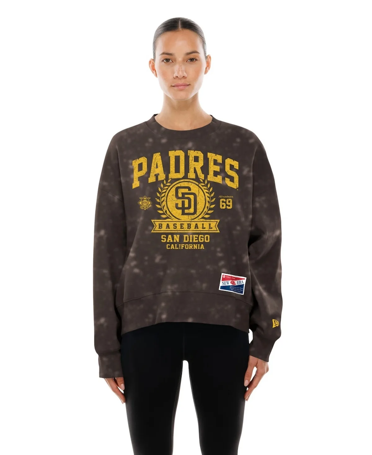 San Diego Padres Throwback Oversized Boxy Sweatshirt by New Era