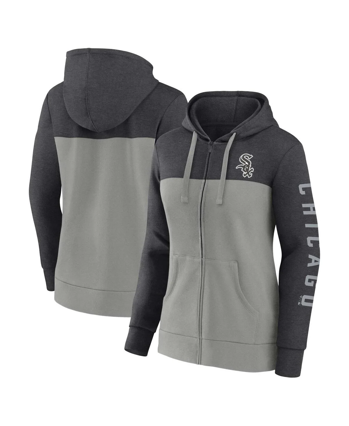Chicago White Sox City Ties Hoodie Full-Zip Sweatshirt