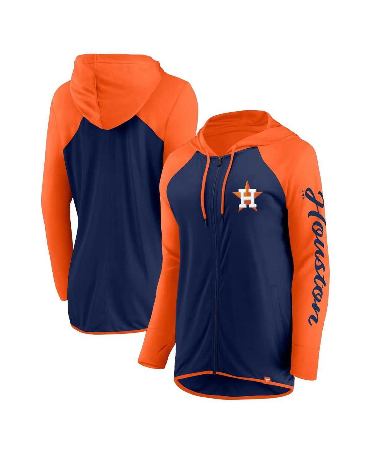 Houston Astros Script Sleeve Full-Zip Hoodie by Fanatics