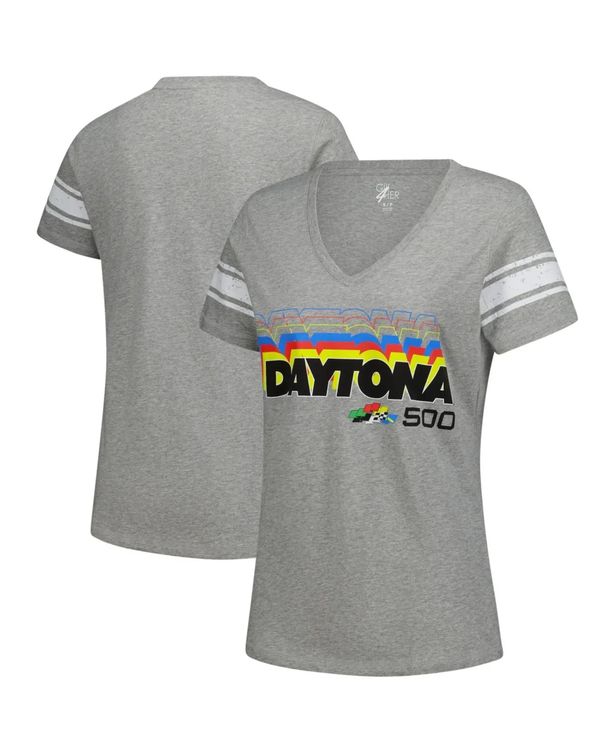 Nascar Daytona 500 First Pick V-Neck T-Shirt by G-iii 4her By Carl Banks