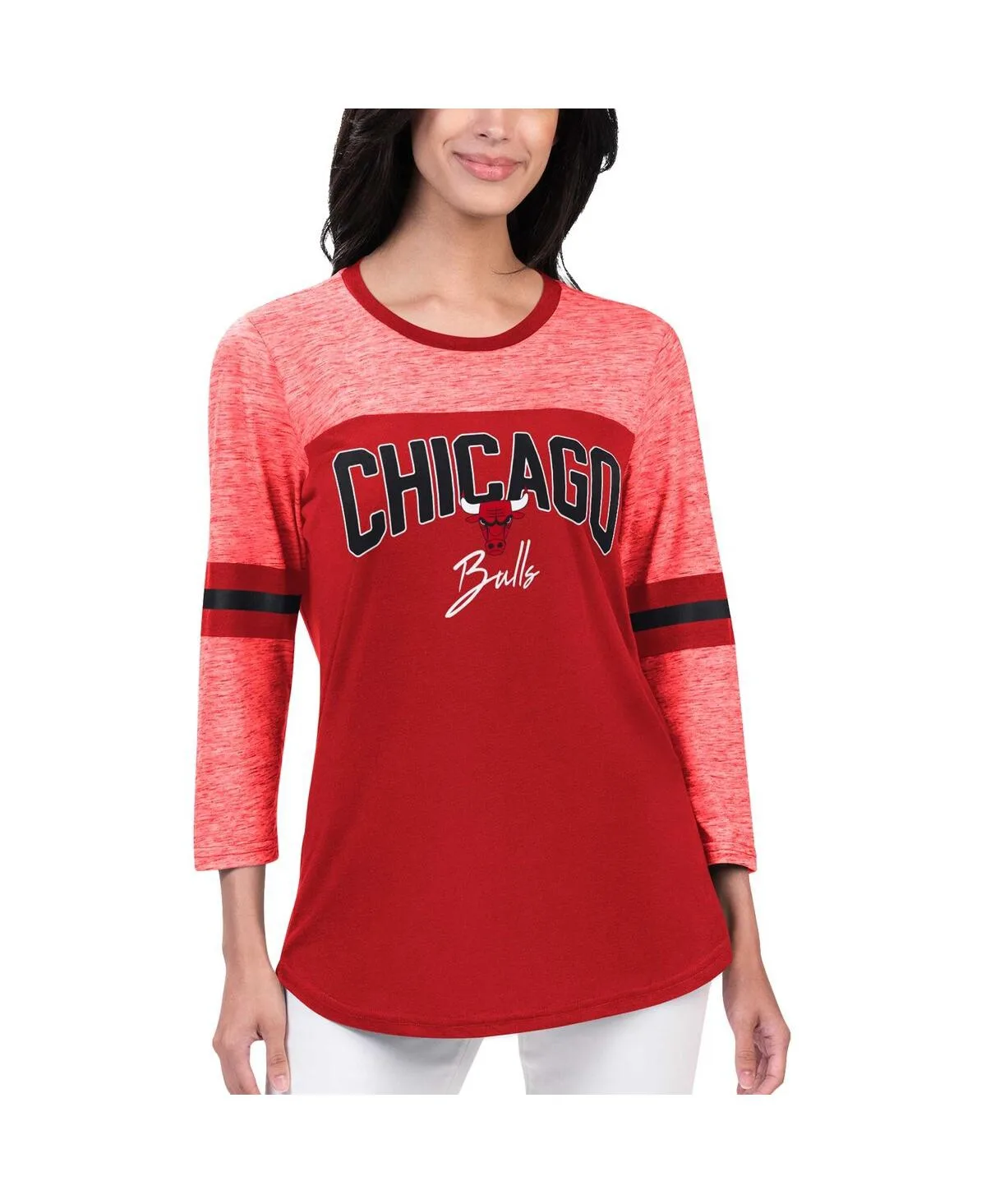Chicago Bulls Play the Game 3/4-Sleeve T-Shirt by G-iii 4her By Carl Banks