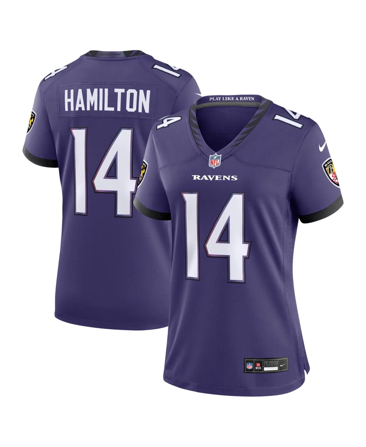 Kyle Hamilton Baltimore Ravens Team Game Jersey by Nike