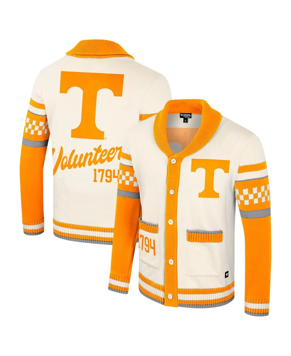Tennessee Volunteers Wild Collective Button-Up Jacquard Sweater by Colosseum