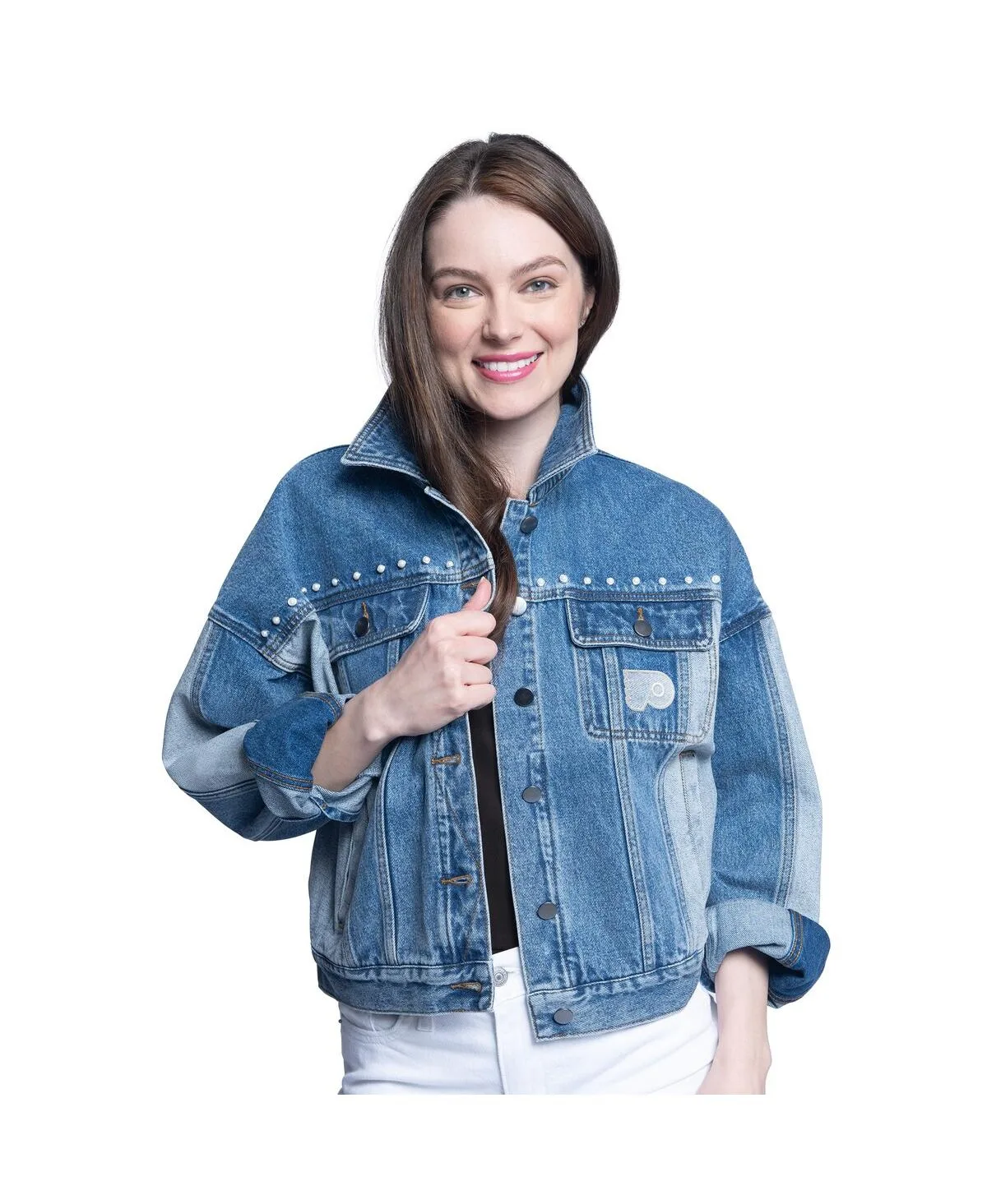 Philadelphia Flyers Buzzer Beater Button-Up Denim Jacket by G-iii Sports By Carl Banks
