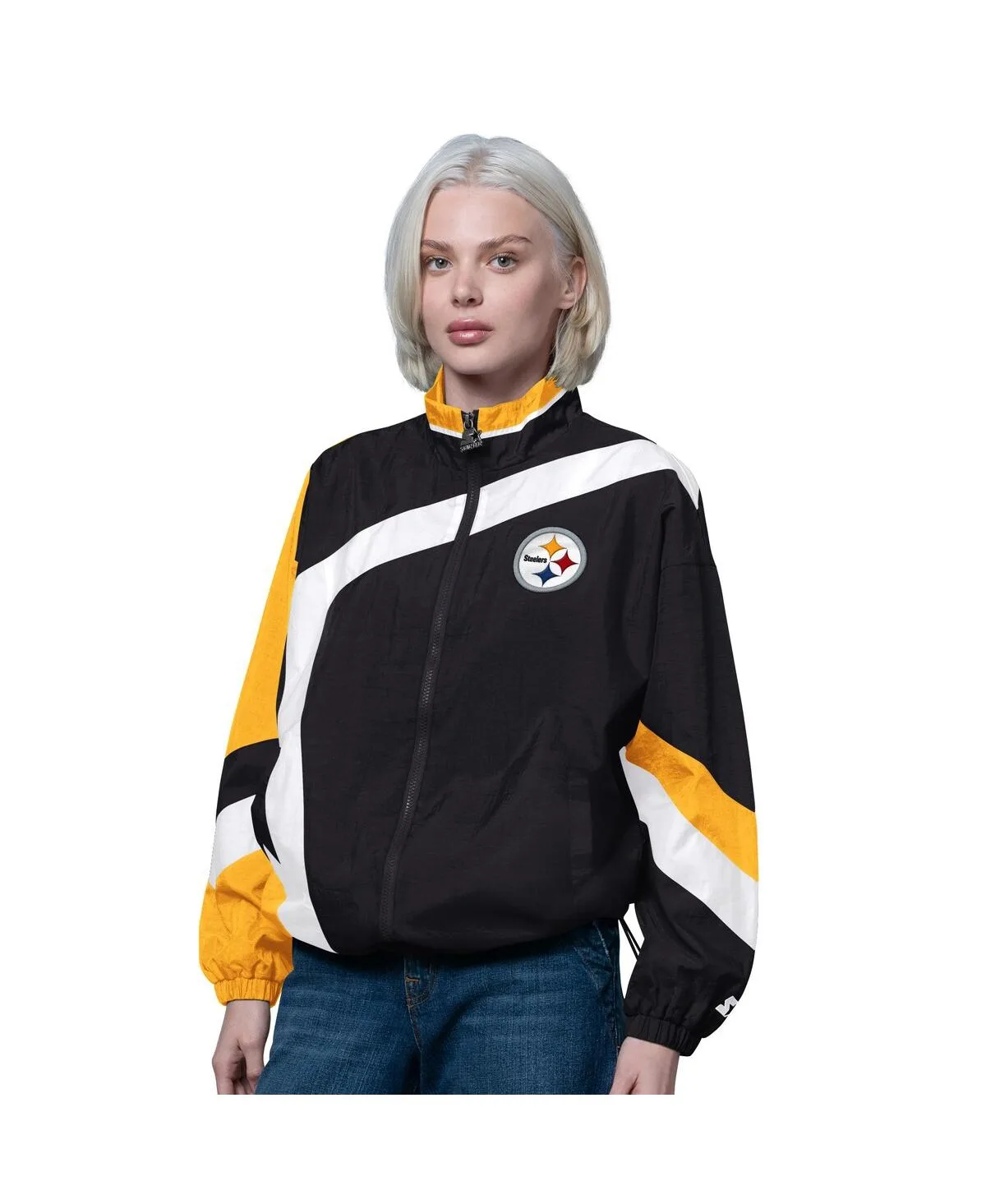 Pittsburgh Steelers Vintage 1st Quarter Full-Zip Windbreaker by Starter