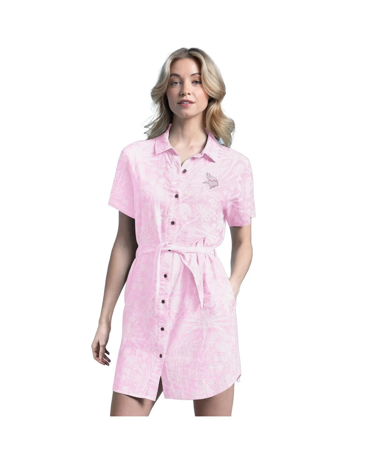 Minnesota Vikings Palm Linen Dress by Margaritaville