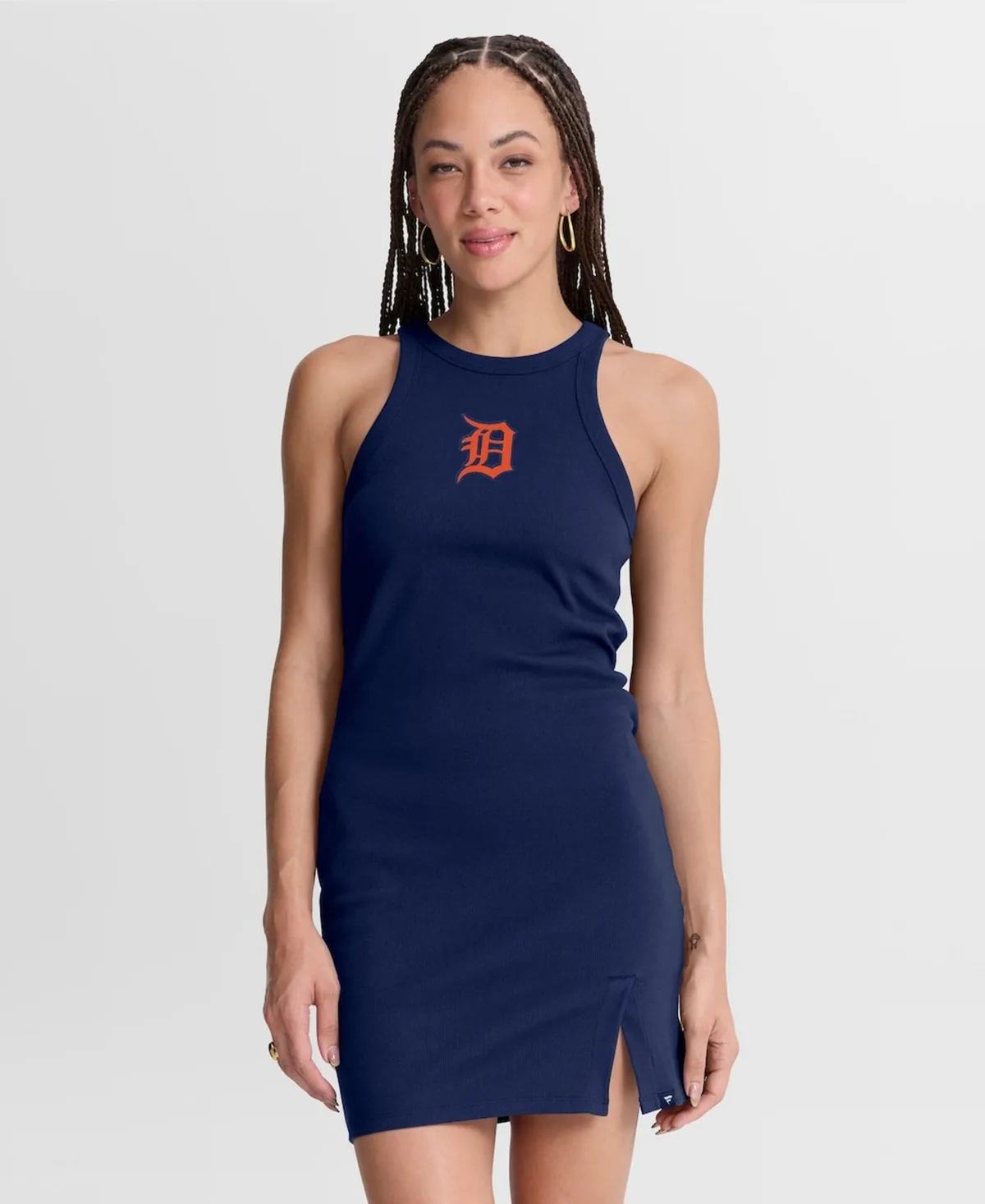 Detroit Tigers Tri-Blend Ribbed Sleeveless Dress by Fanatics