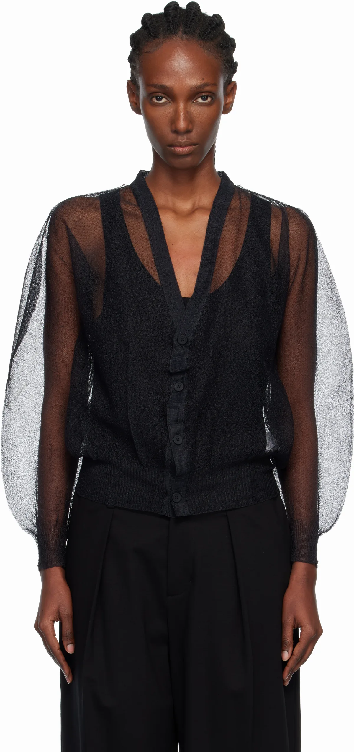 Black Encase Cardigan