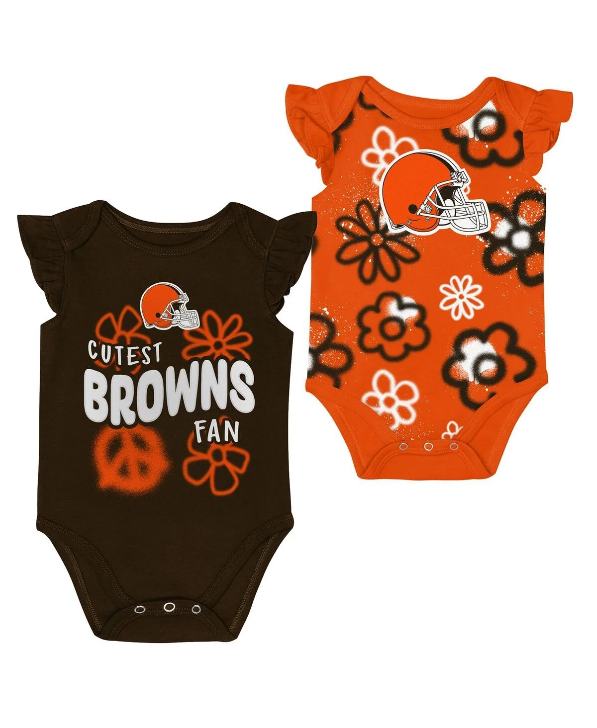 Cleveland Browns the Sunshine Bodysuit Set by Outerstuff
