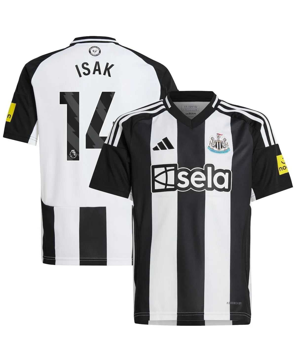 Alexander Isak Newcastle United 2024/25 Home Replica Player Jersey by Adidas
