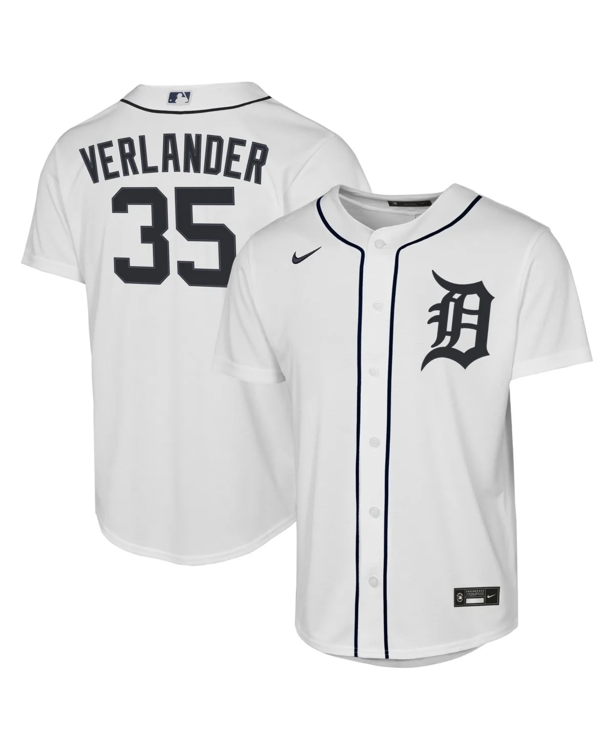 Justin Verlander Detroit Tigers Home Replica Jersey by Nike