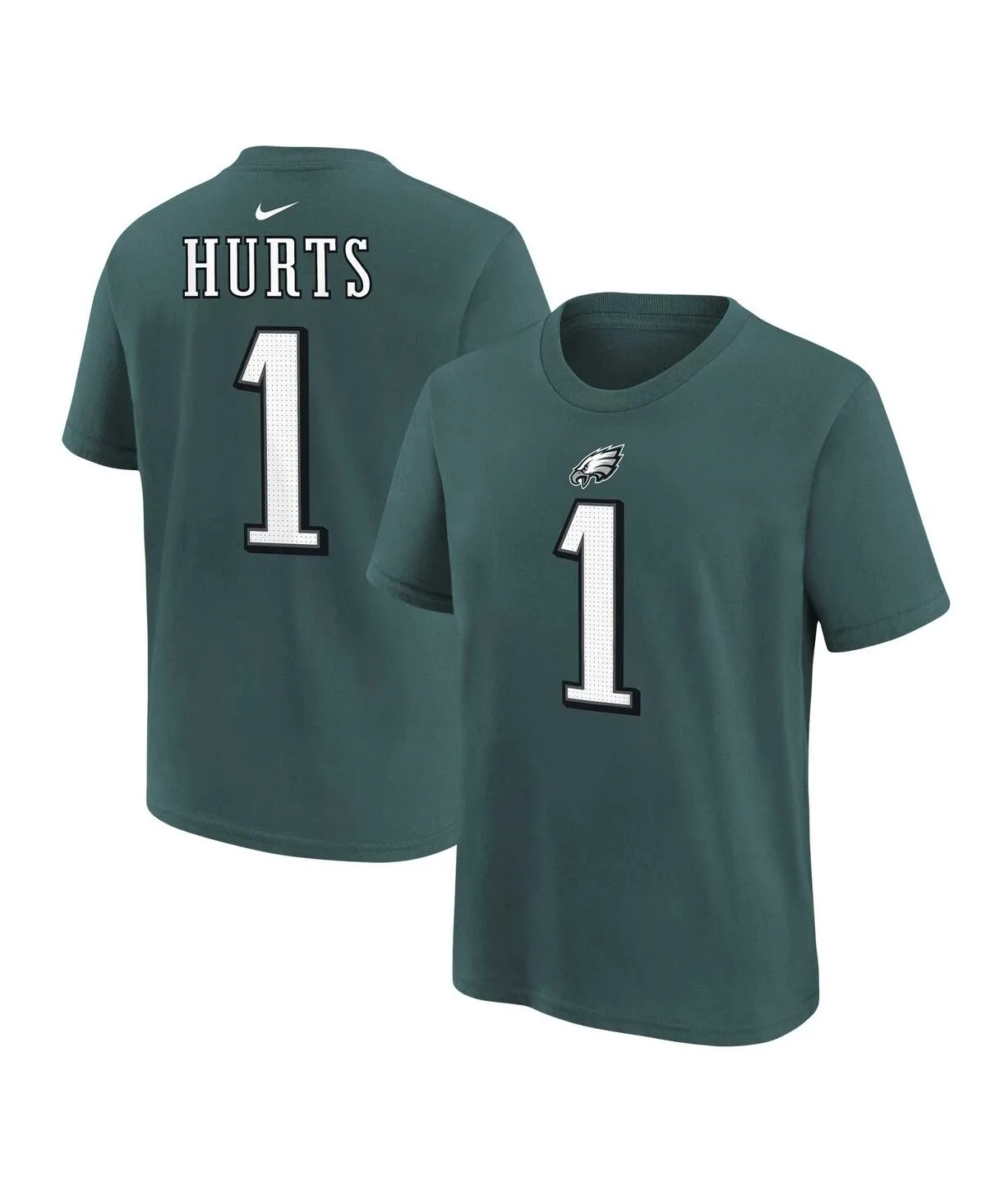 Jalen Hurts Philadelphia Eagles Player Name Number T-Shirt by Nike