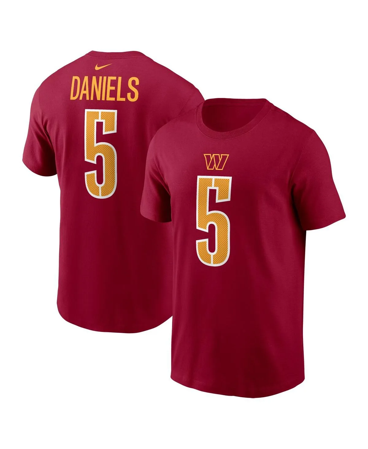Jayden Daniels Washington Commanders 2024 Nfl Draft First Round Pick Fuse Name Number T-Shirt by Nike