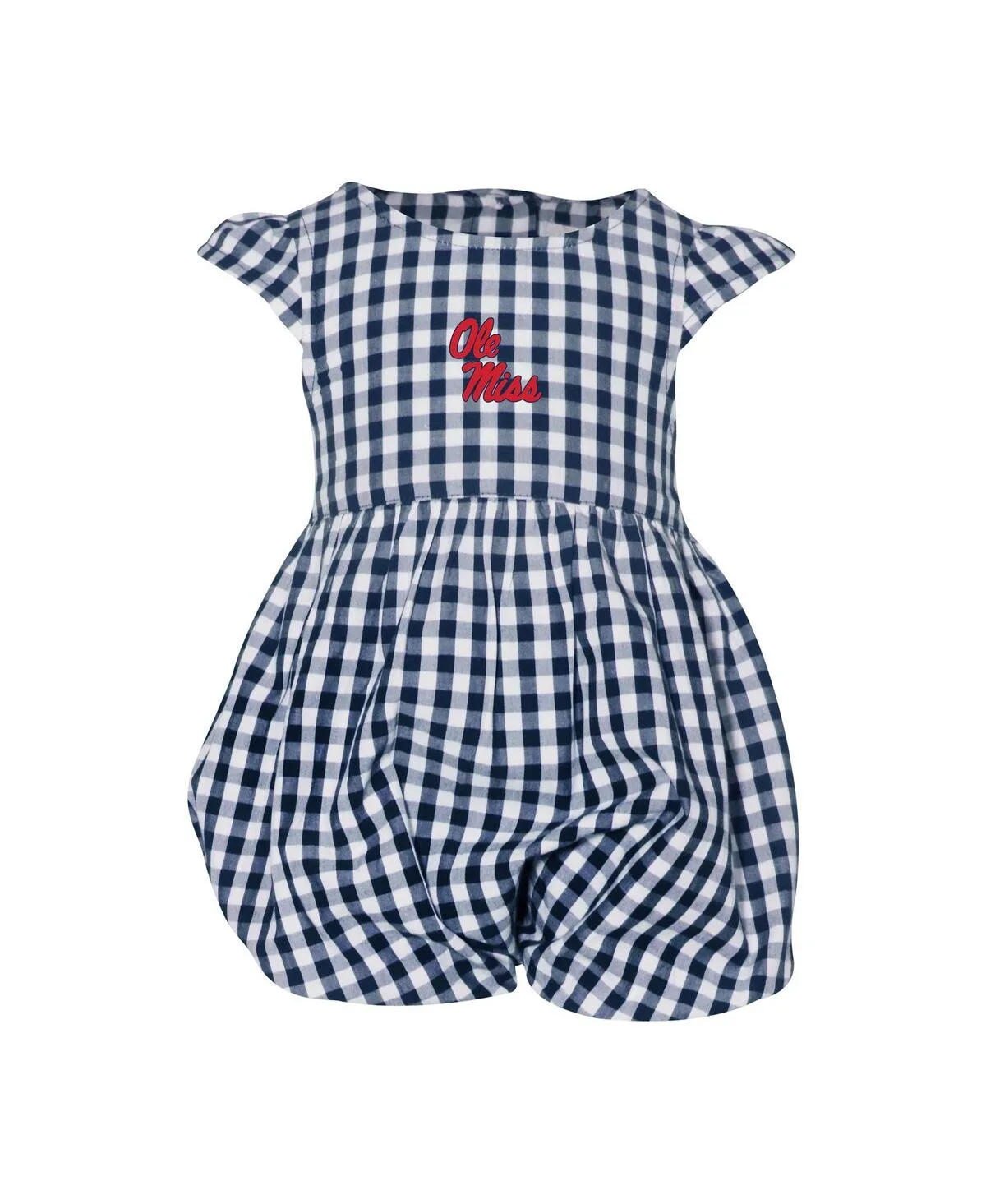 Ole Miss Rebels Cara Gingham Ruffled Bodysuit by Garb