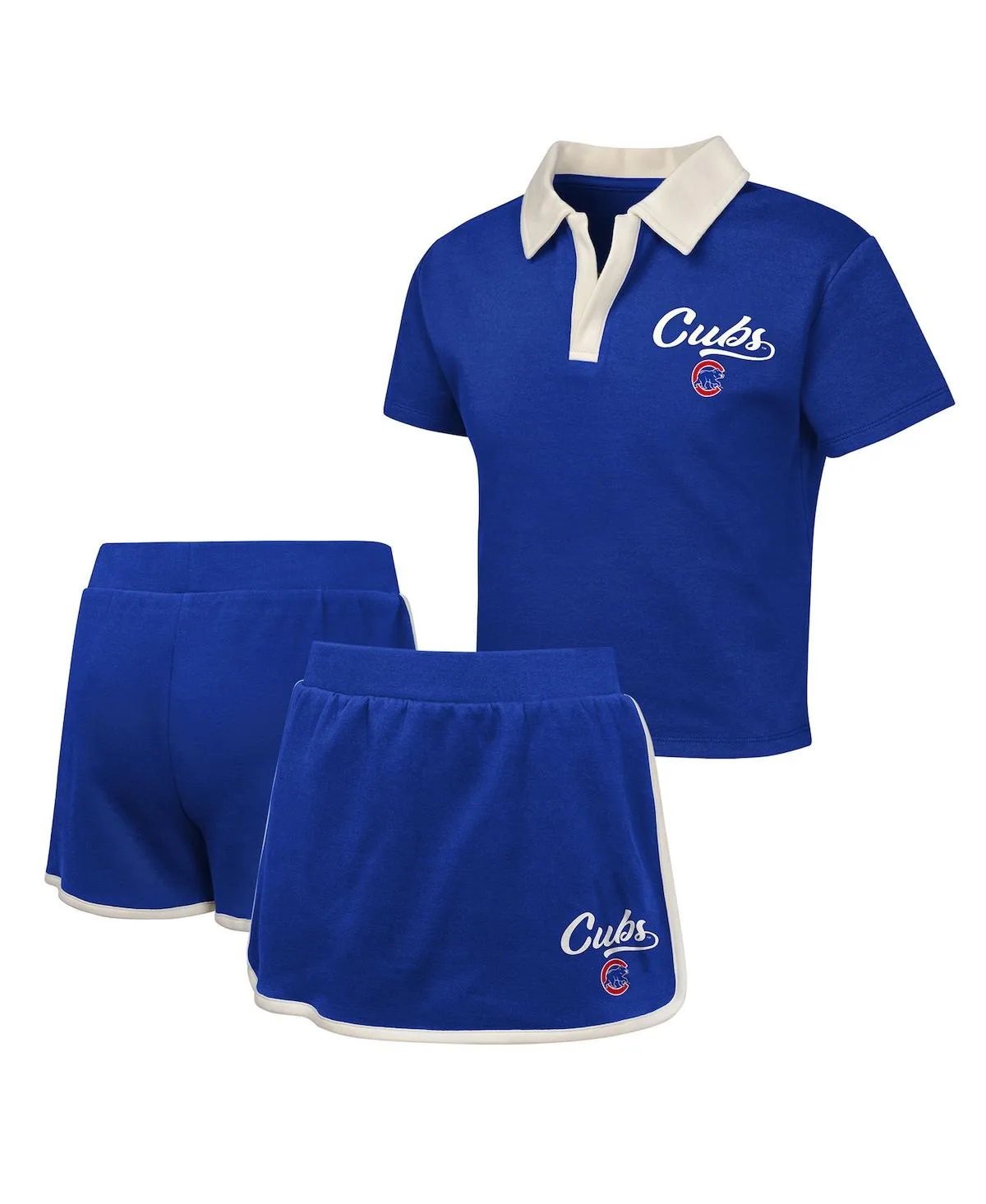 Chicago Cubs Base Trainer Johnny Polo and Skort Set by Outerstuff