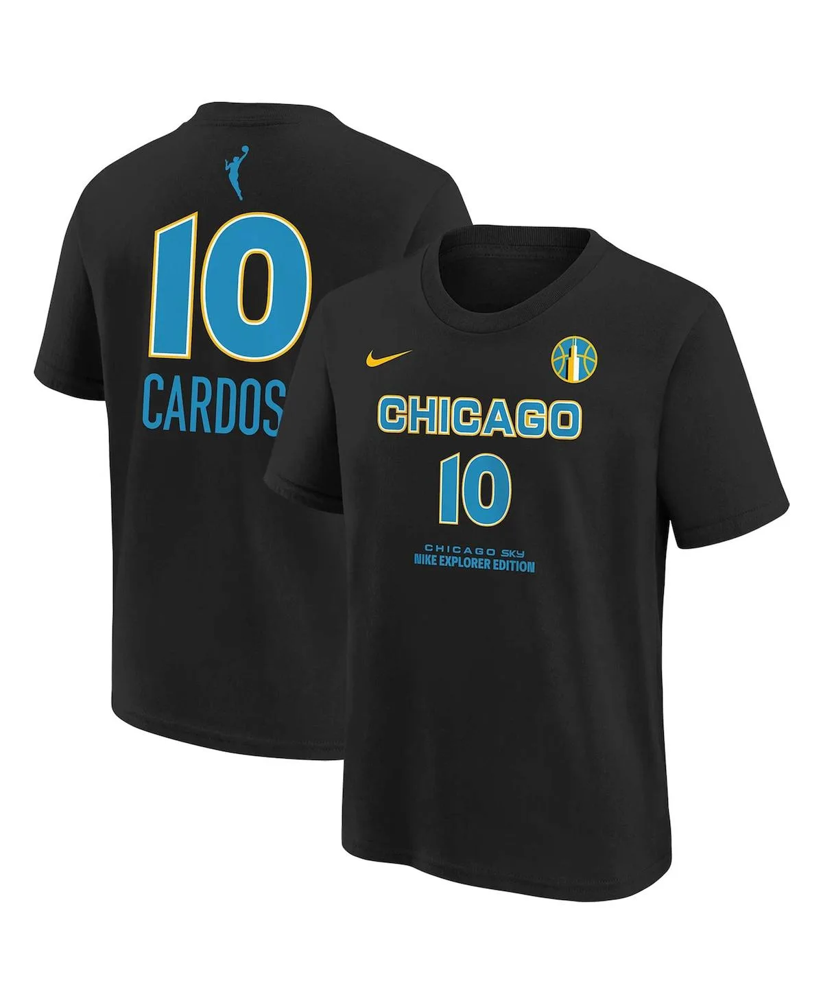 Kamilla Cardoso Chicago Sky 2024 Wnba Draft Name Number T-Shirt by Nike