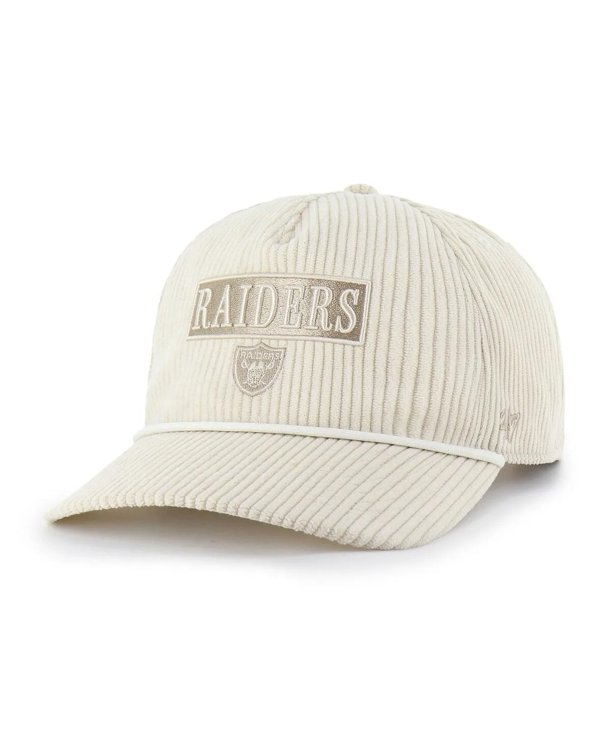 Las Vegas Raiders Mellow Corduroy Hitch Adjustable Hat by '47 Brand