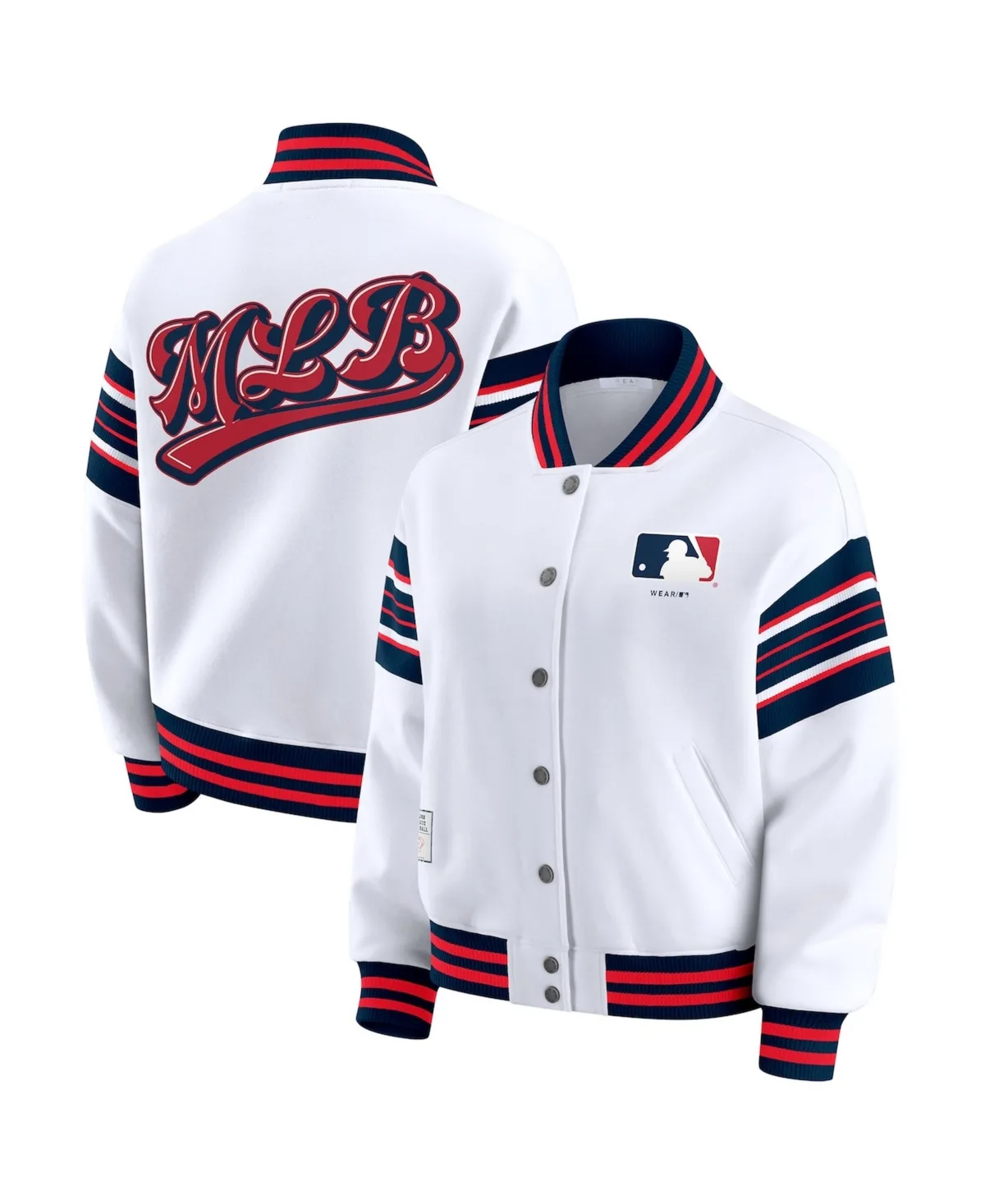 Mlb Merchandise Full-Snap Fleece Sweatshirt Jacket by Wear By Erin Andrews