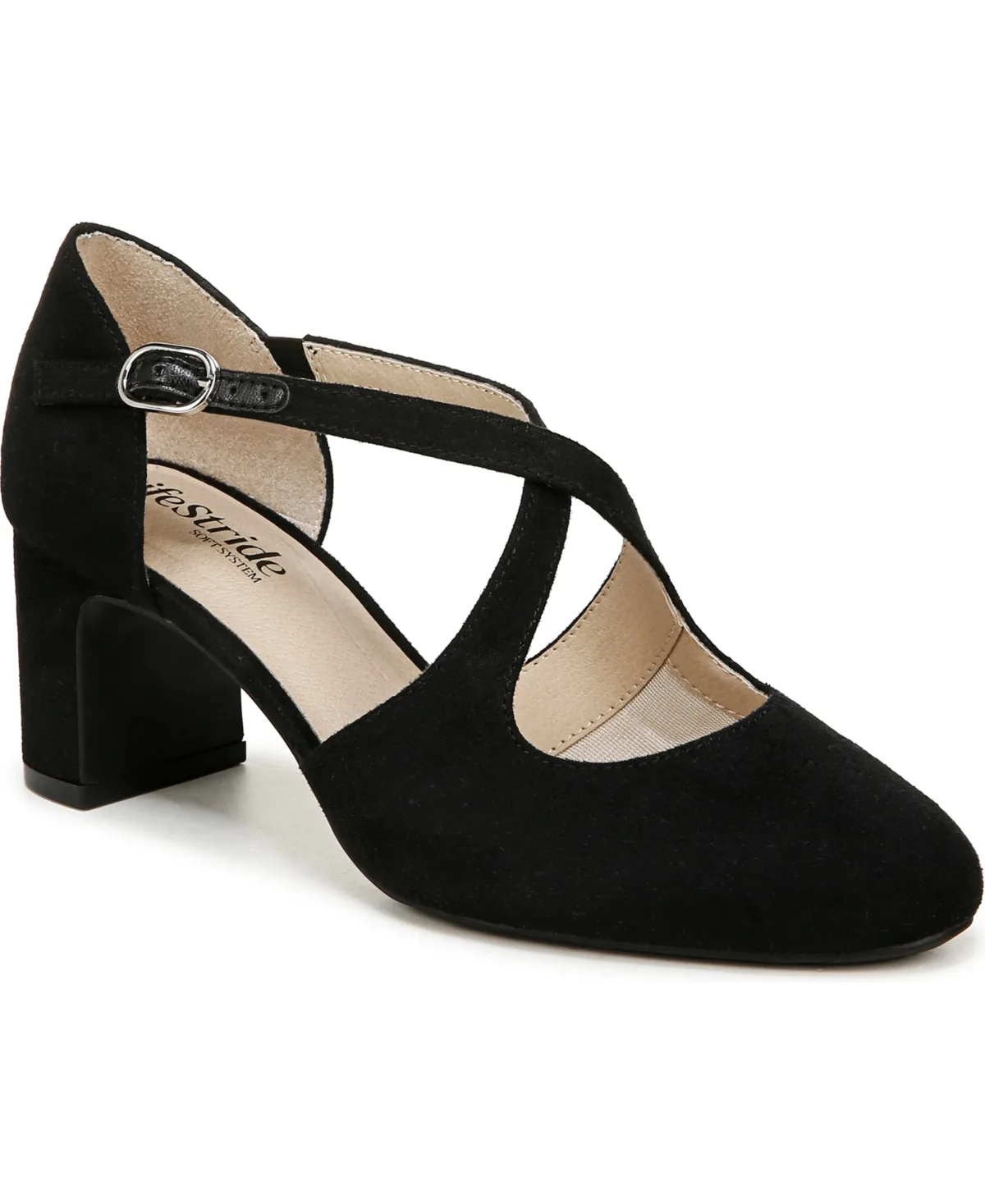 Tracy Crisscross Block Heel Pumps