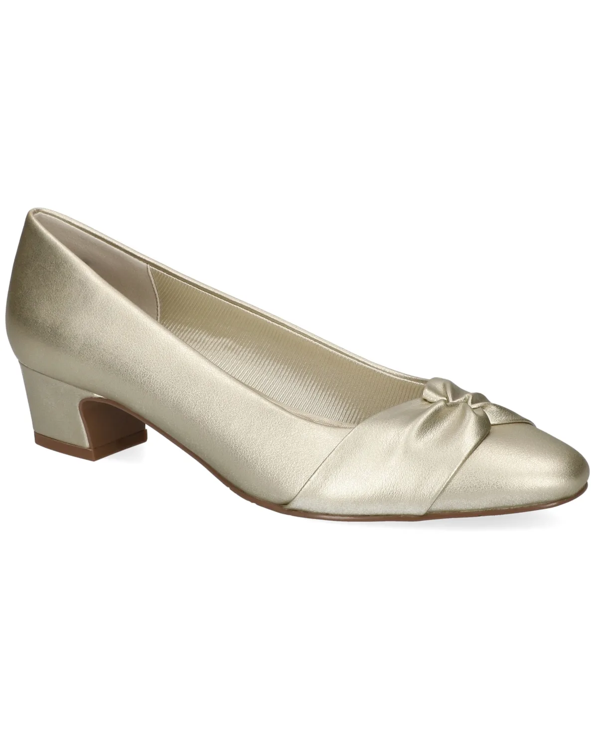 Lyanna Block-Heel Slip-On Pumps