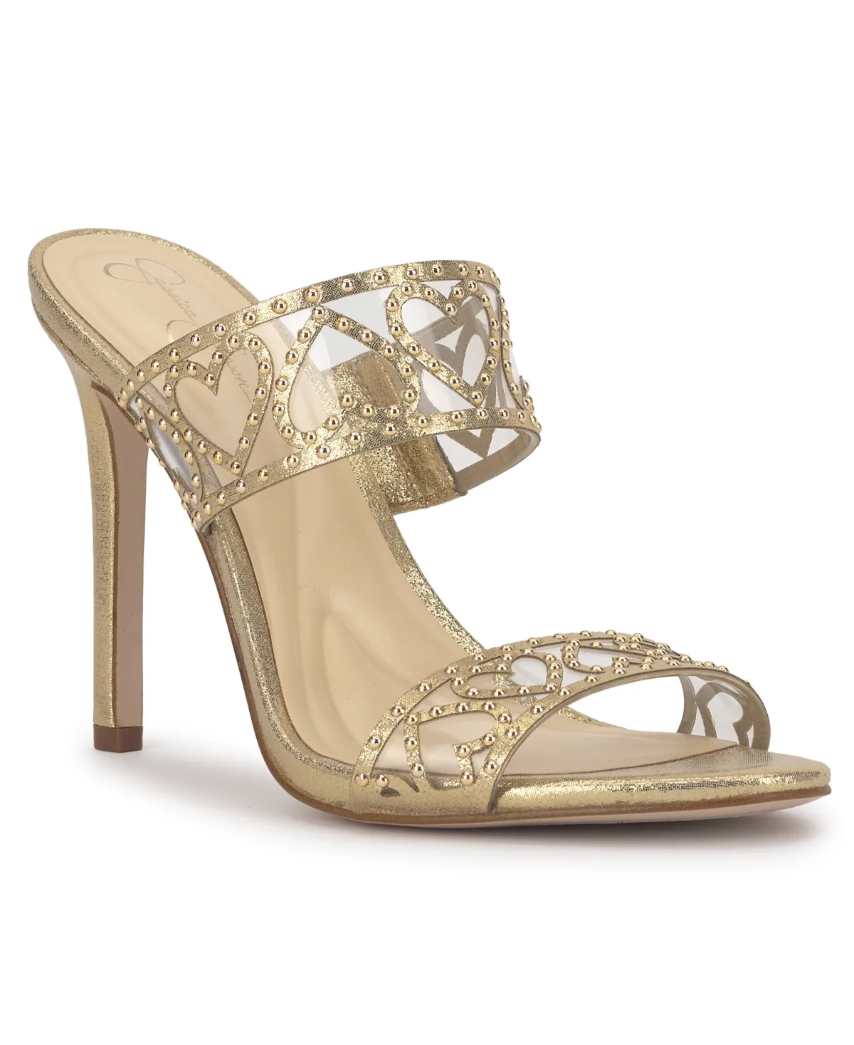 Jovara Double Heart Band Stiletto Dress Sandals by Jessica Simpson
