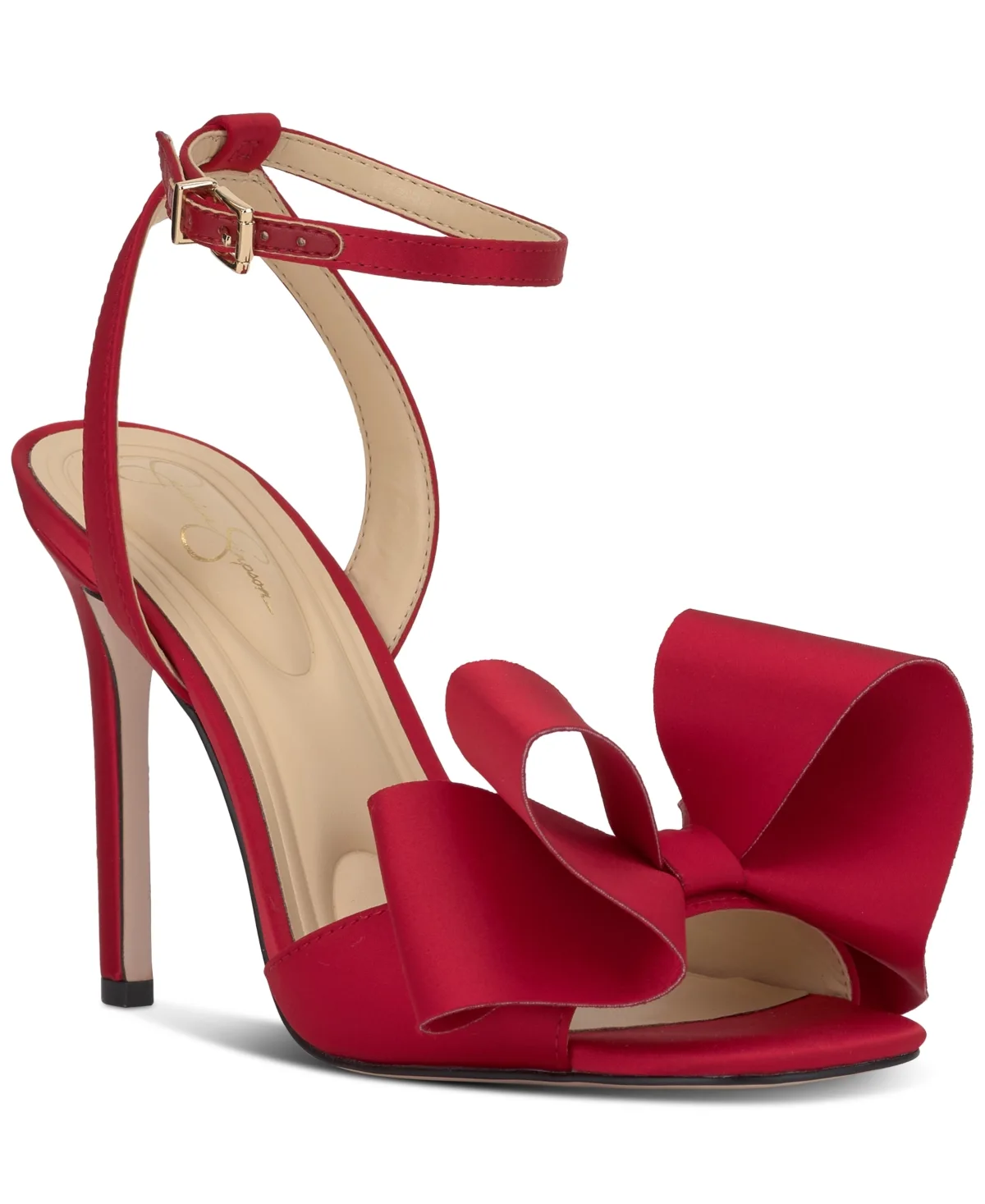 Olivine Bow High-Heel Stiletto Dress Sandals