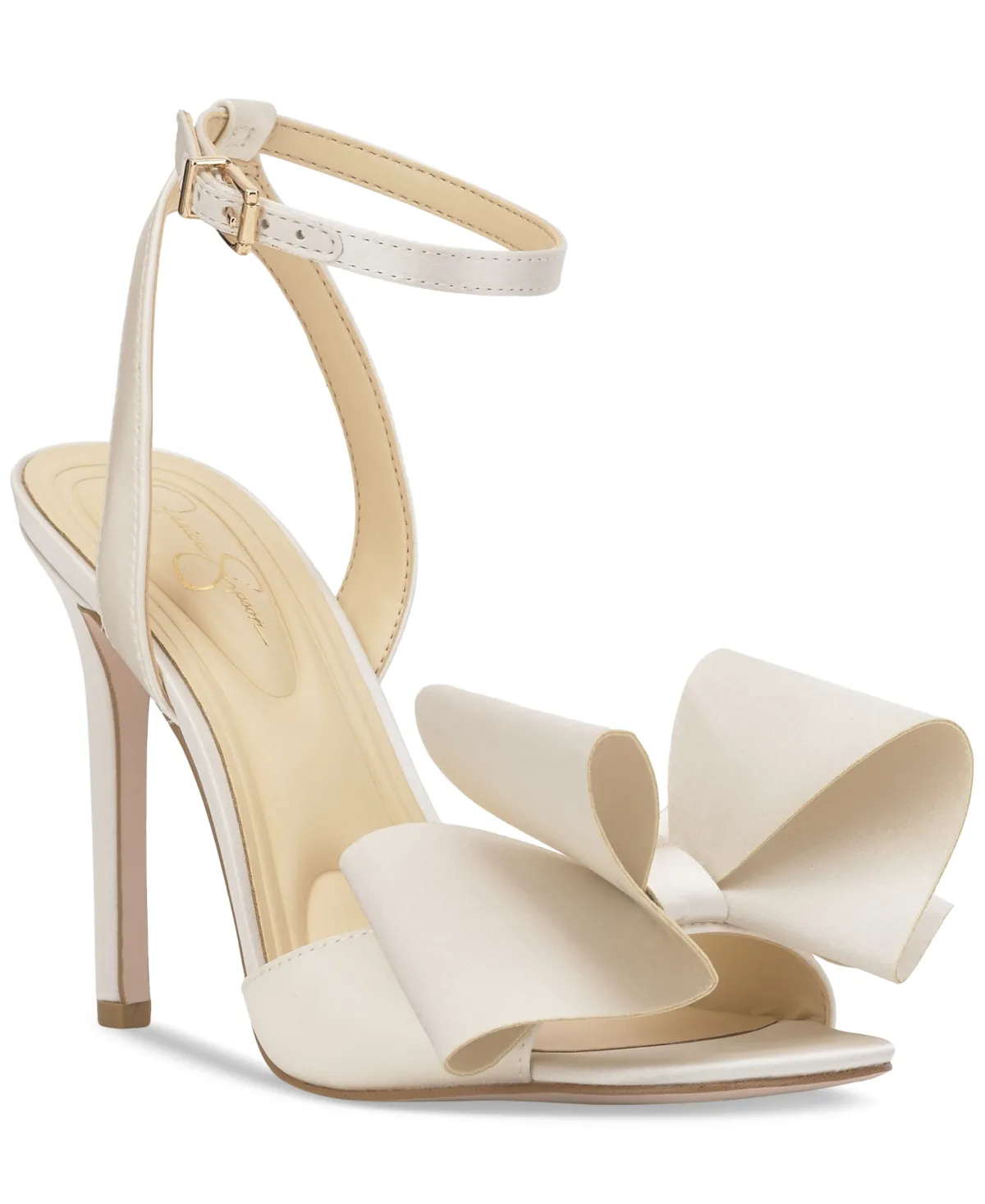 Olivine Bow High-Heel Stiletto Dress Sandals