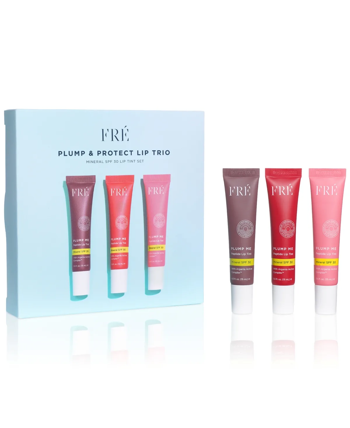 3-Pc. Plump & Protect Mineral Spf 30 Lip Tint Set