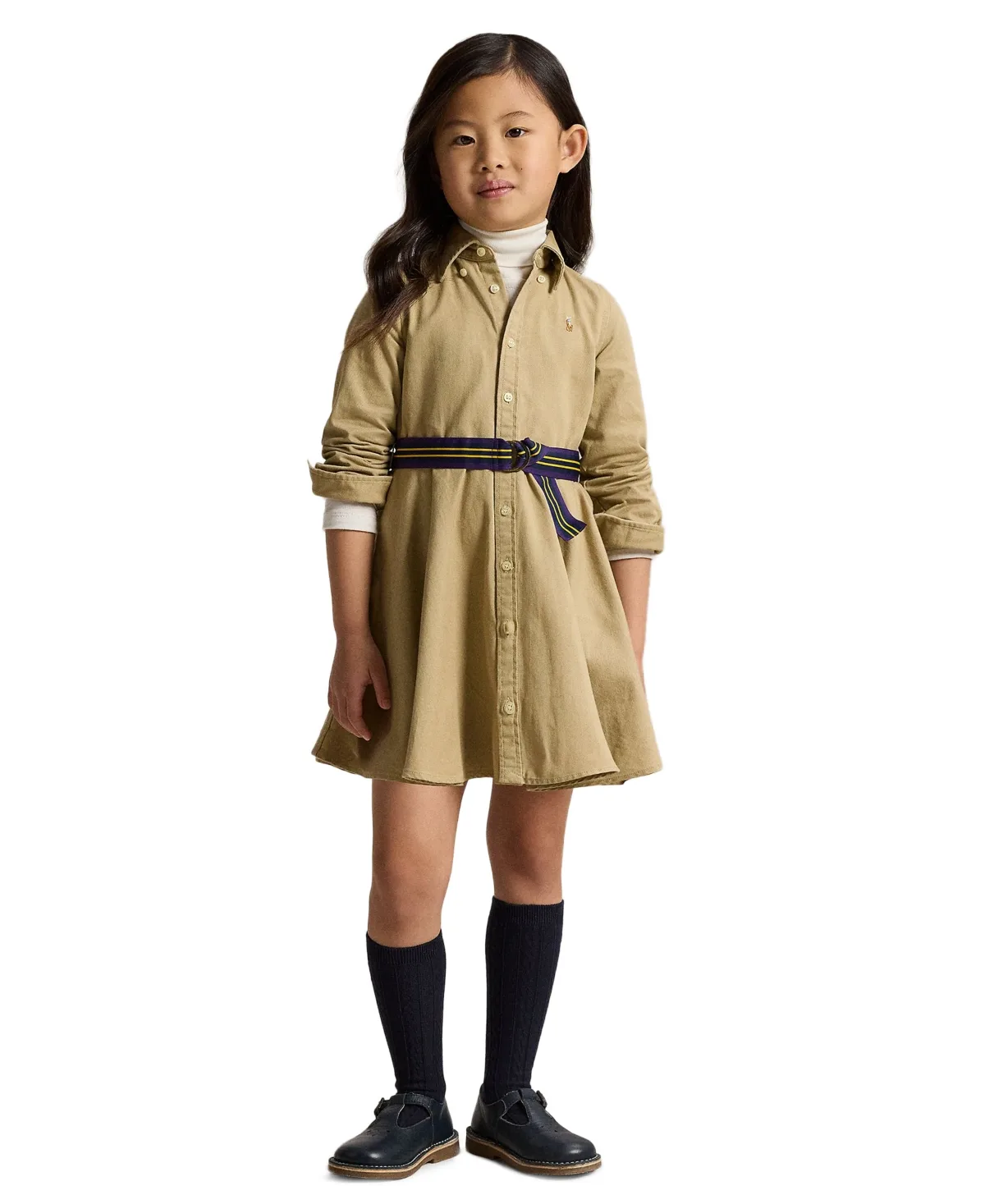 Belted Chino Cotton Shirtdress by Polo Ralph Lauren
