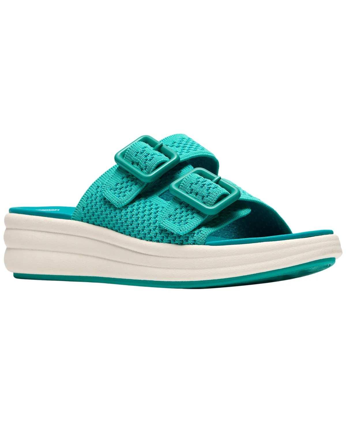 Drift Faye Round Toe Wedge Sandals by Clarks