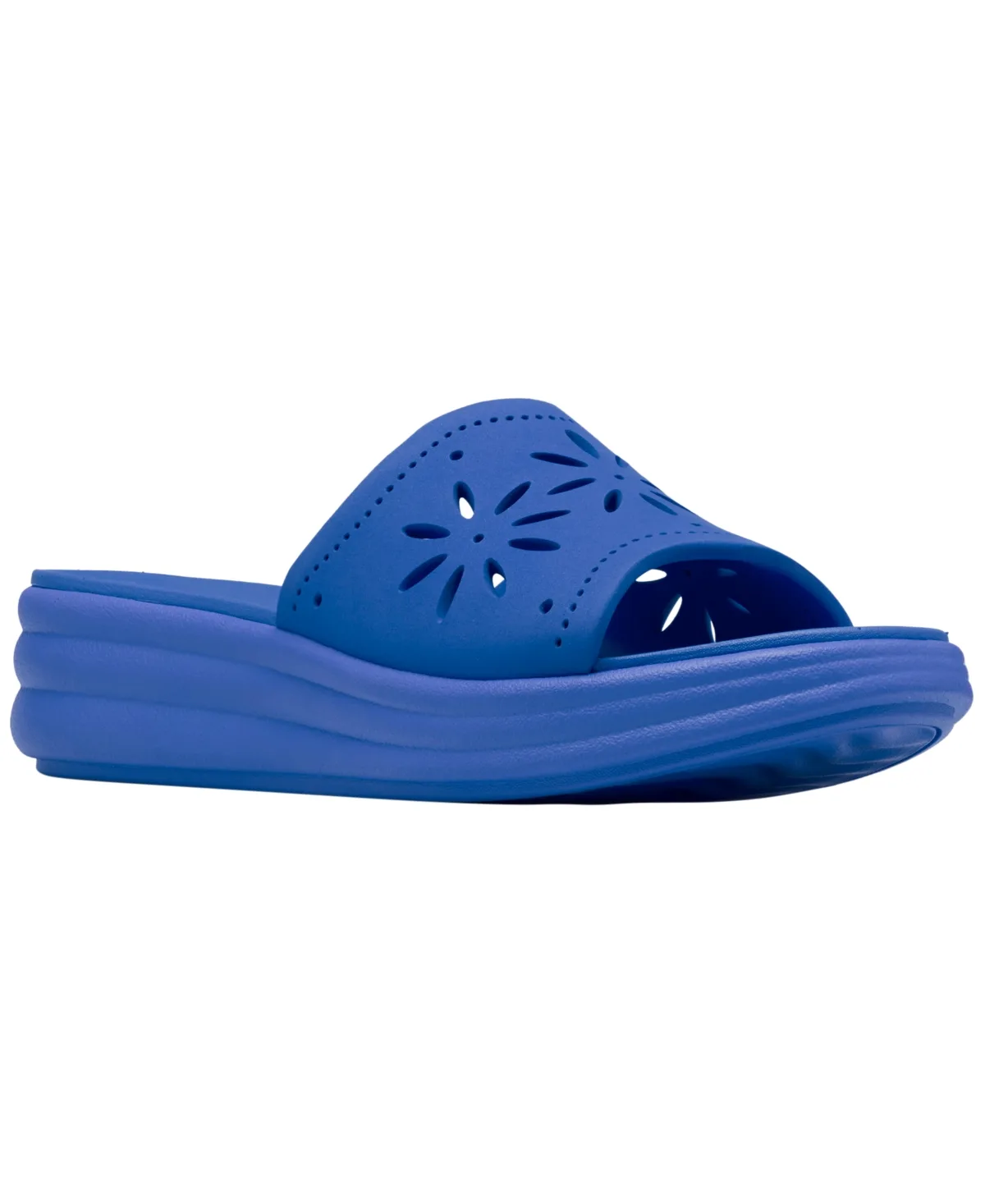 Drift Floral Slip-On Wedge Sandals by Clarks