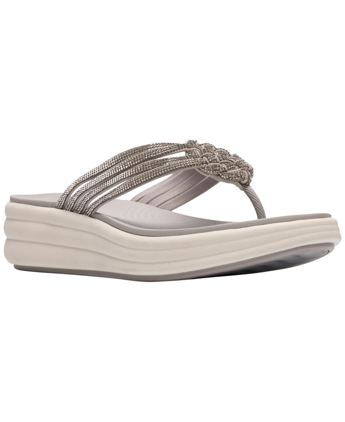 Cloudsteppers Drift Gem Round Toe Sandals by Clarks