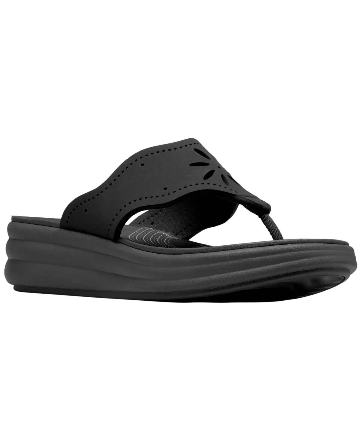 Cloudsteppers Drift Daisy Slip-On Sandals by Clarks