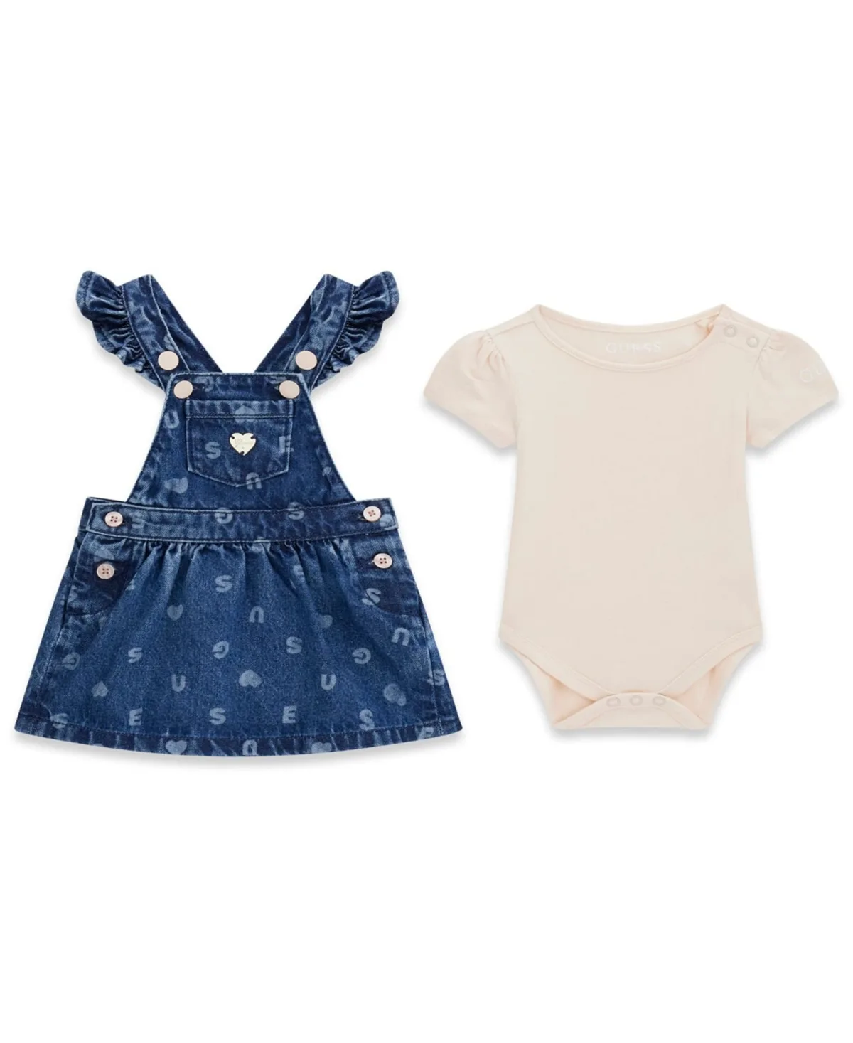 Bodysuit and Denim Skirtall, 2-Piece Set by Guess