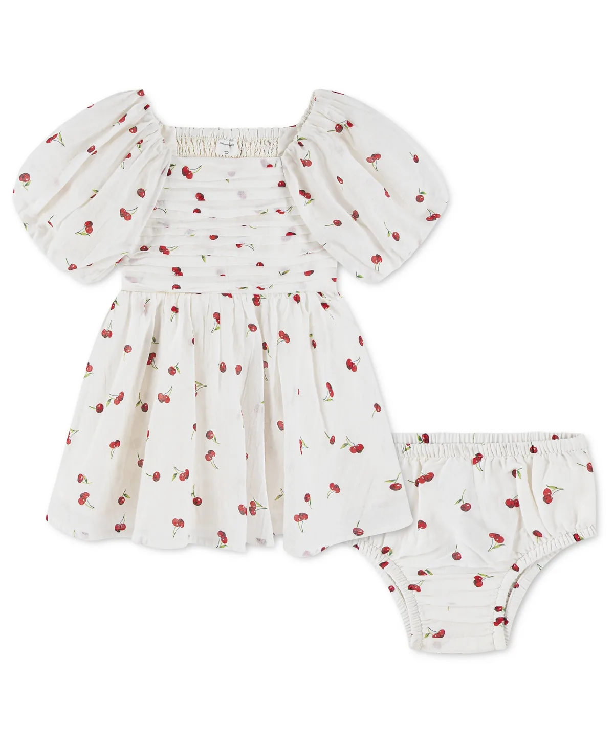 Puff Sleeve Dress and Diaper Cover, 2-Piece Set by Abercrombie Kids