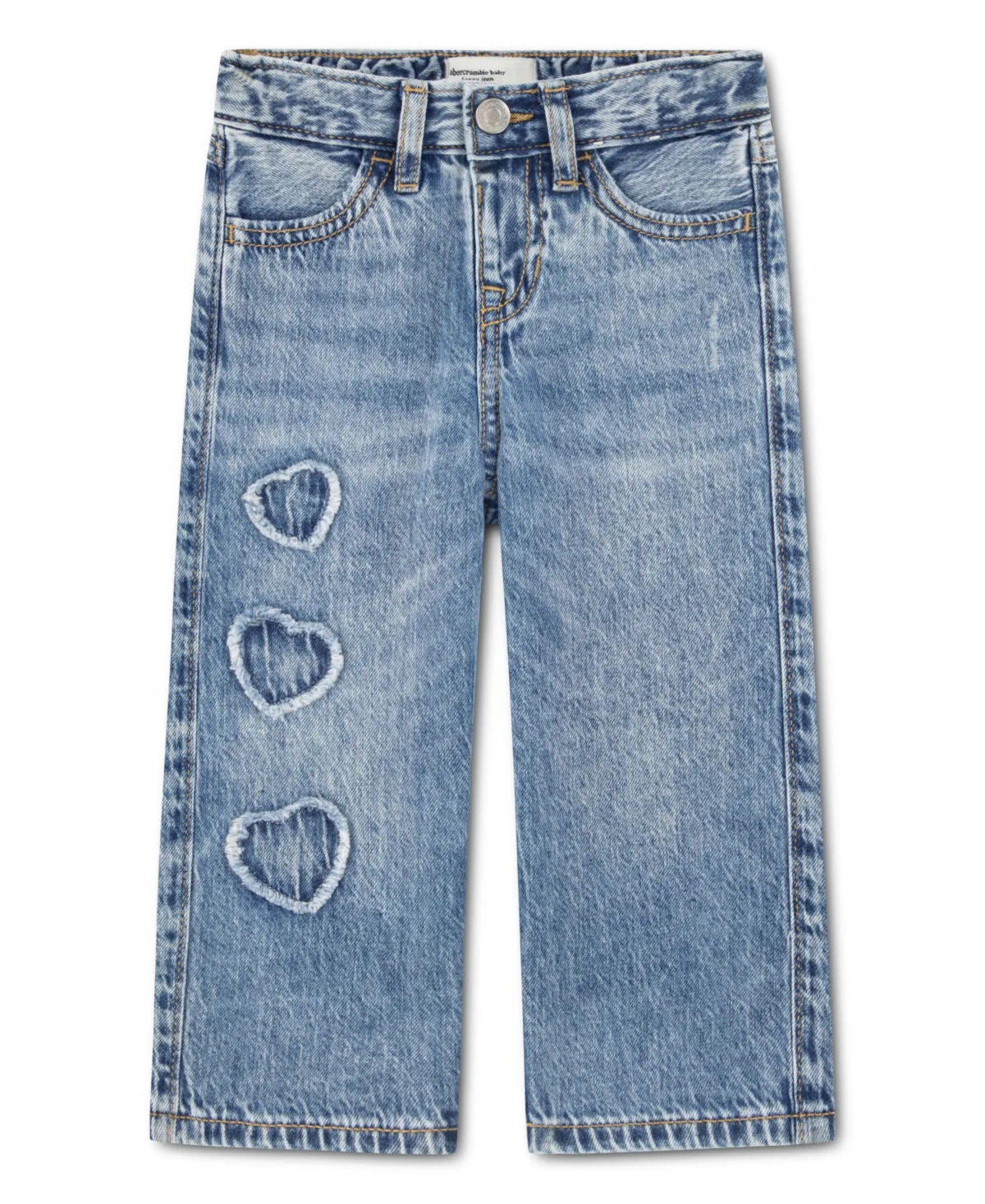 Low Rise Hearts Baggy Jeans by Abercrombie Kids