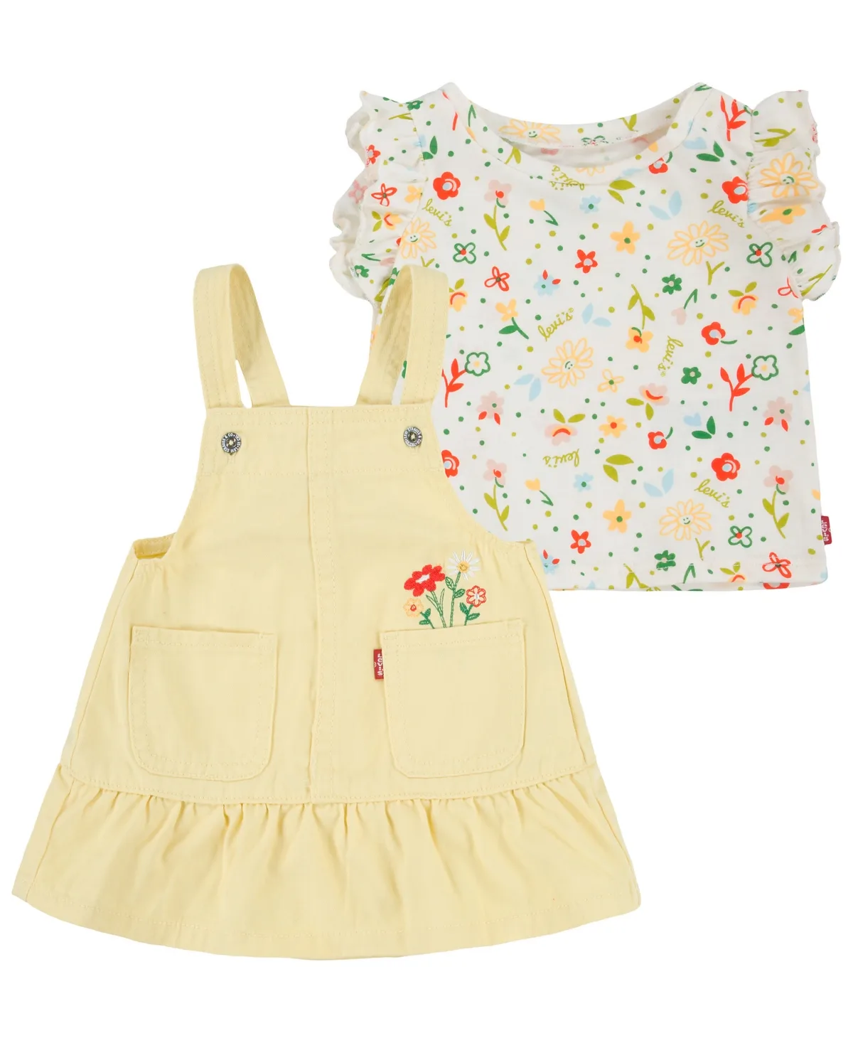 Short-Sleeve T-Shirt and Skirtalls Set, 2-Piece Set by Levi's