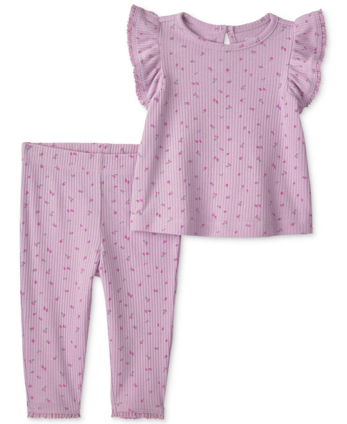Cherry Short-Sleeve Top and Pant 2-Piece Set by Carter's
