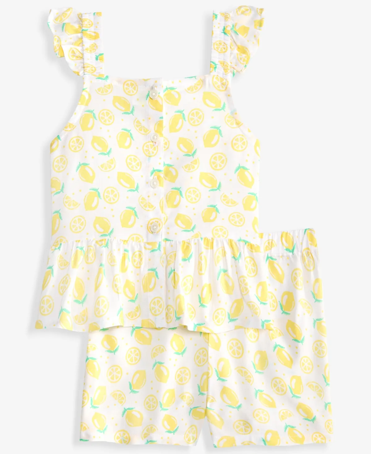 Lemon-Print Top & Shorts, 2-Piece Set by Epic Threads