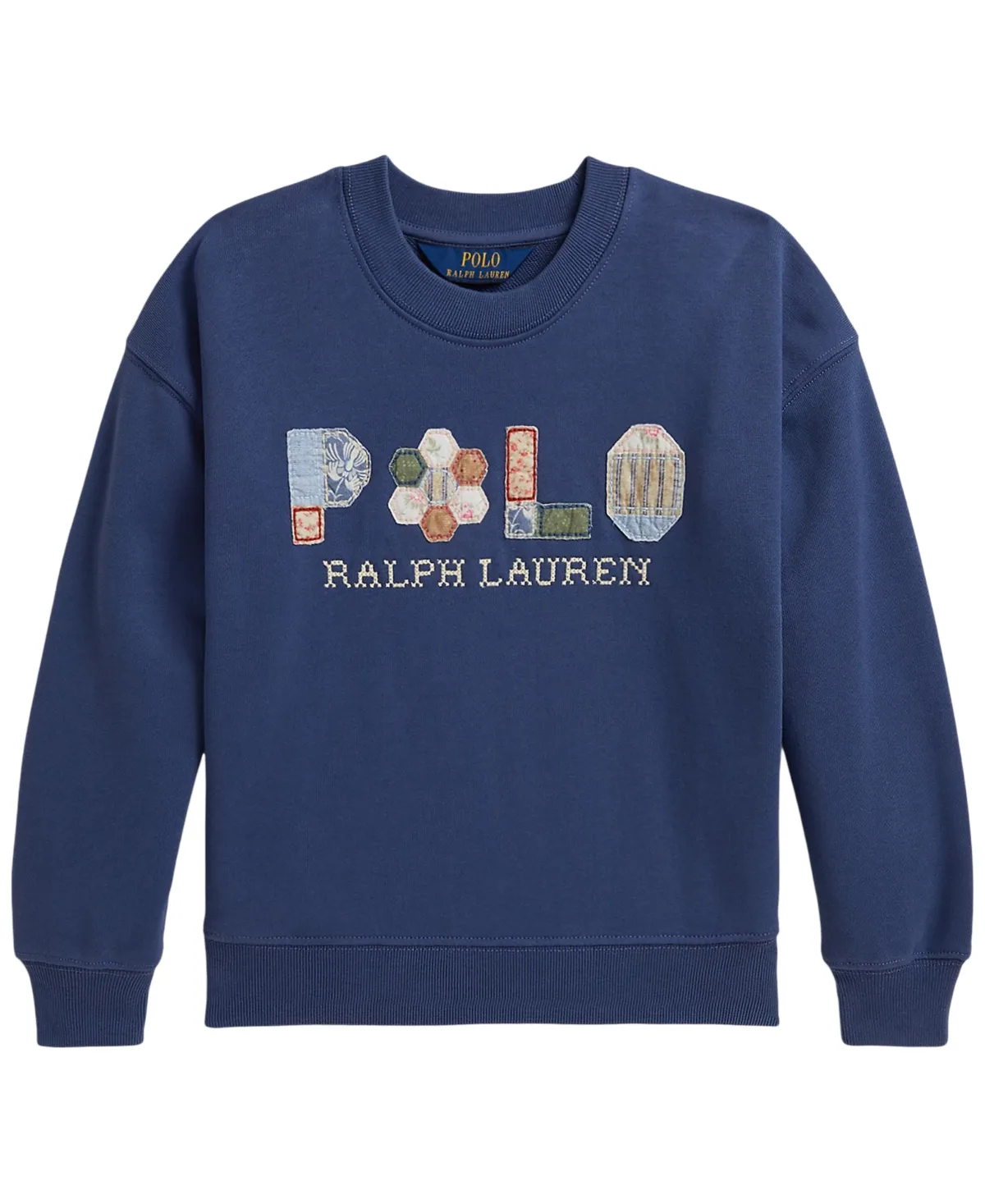 Patchwork-Logo French Terry Sweatshirt by Polo Ralph Lauren