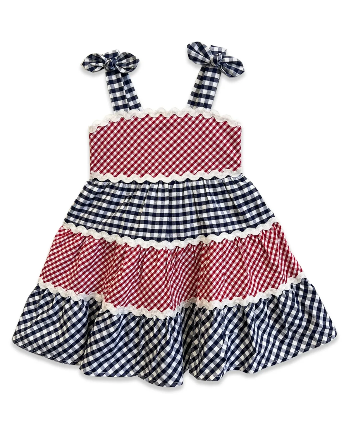 Americana Gingham Sundress by Blueberi Boulevard