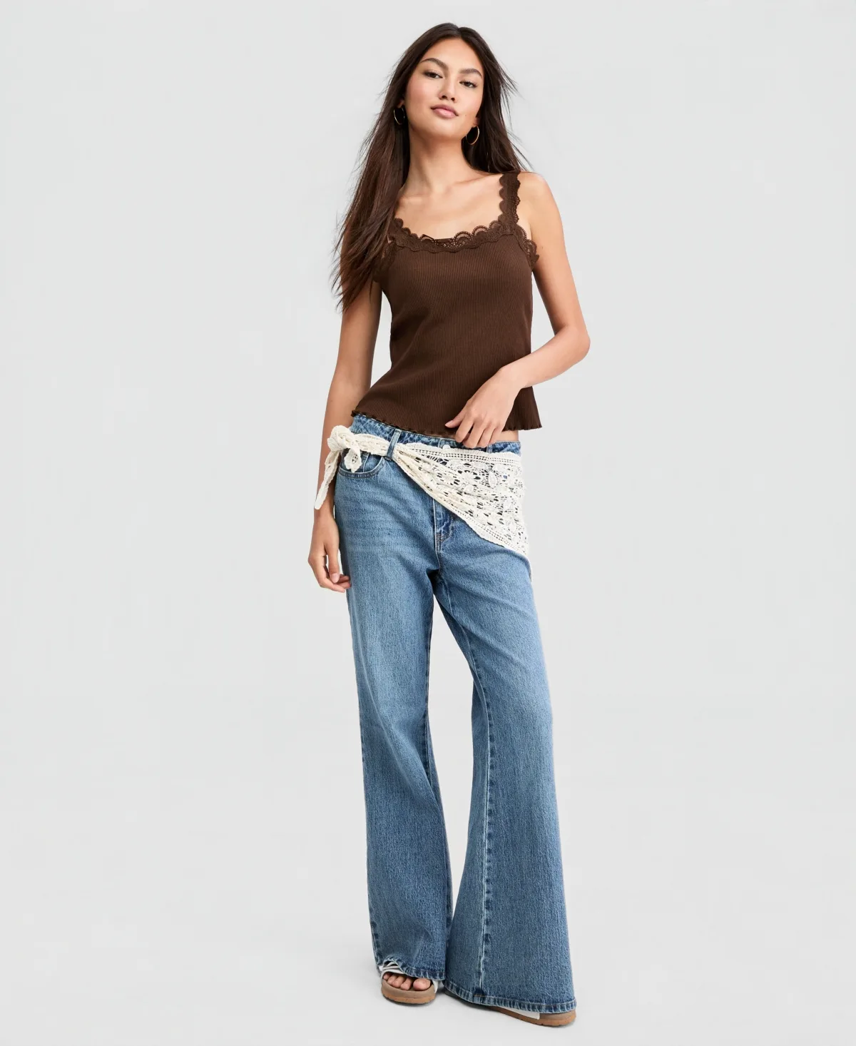 Loose-Fit-Flare Jeans by And Now This