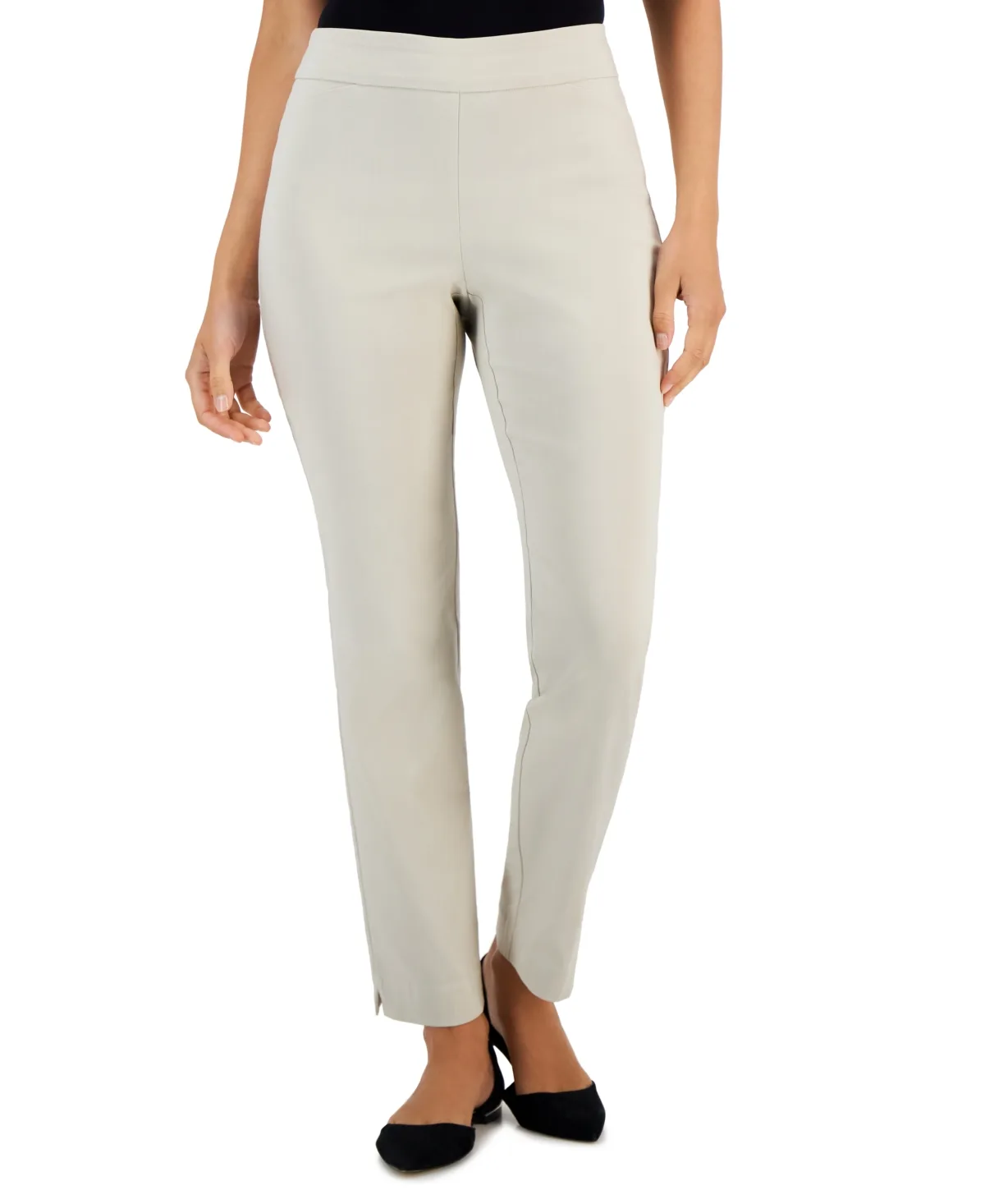 Tummy-Control Cambridge Stretch Slim-Leg Pants by Jm Collection