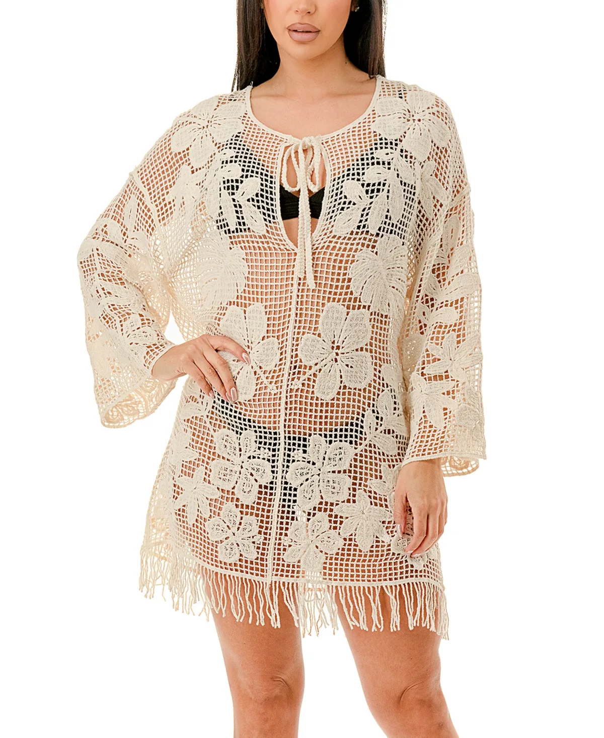 Crochet Swim Cover-Up Dress