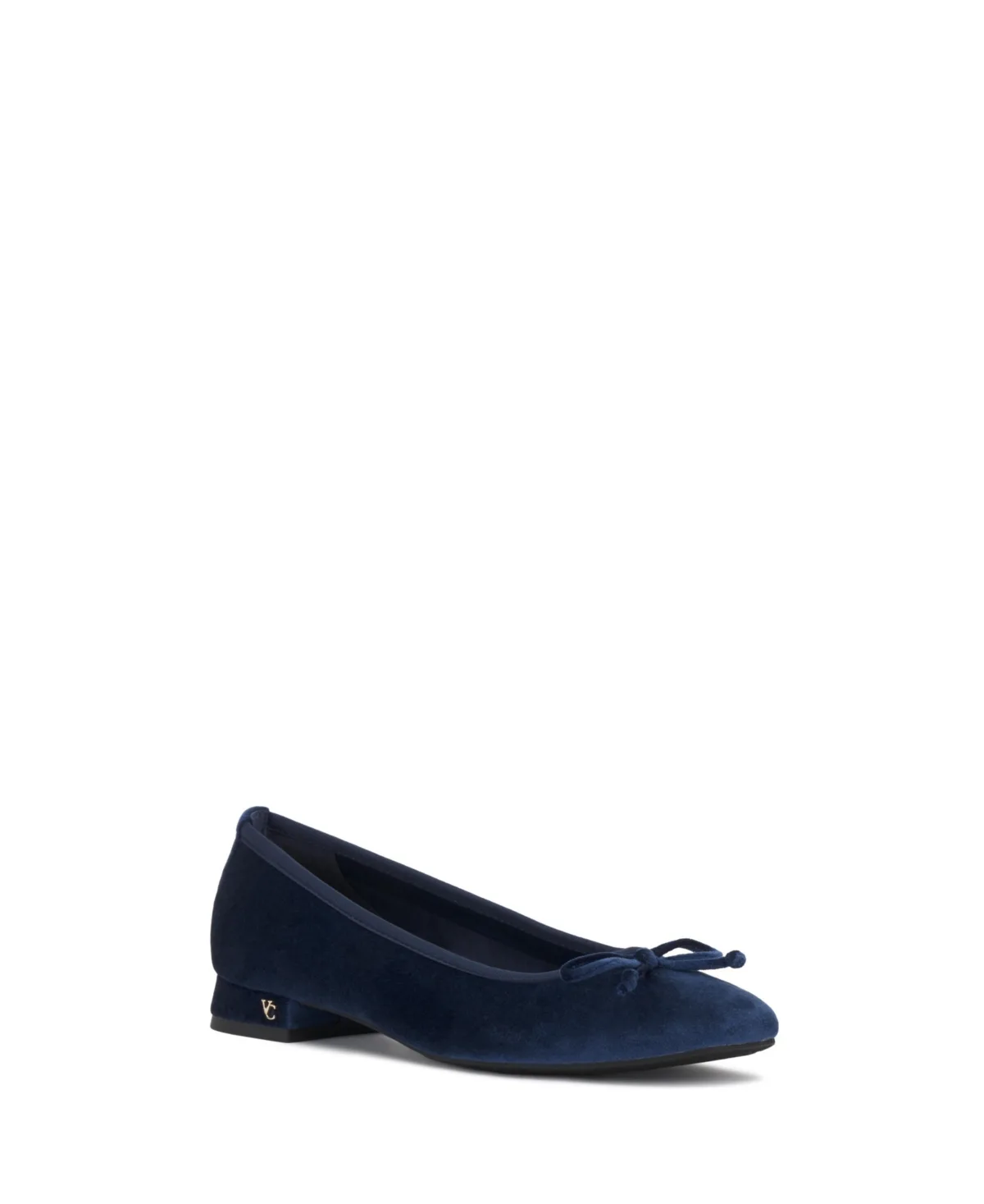 Jenlea Almond-Toe Block-Heel Bow Ballet Pumps