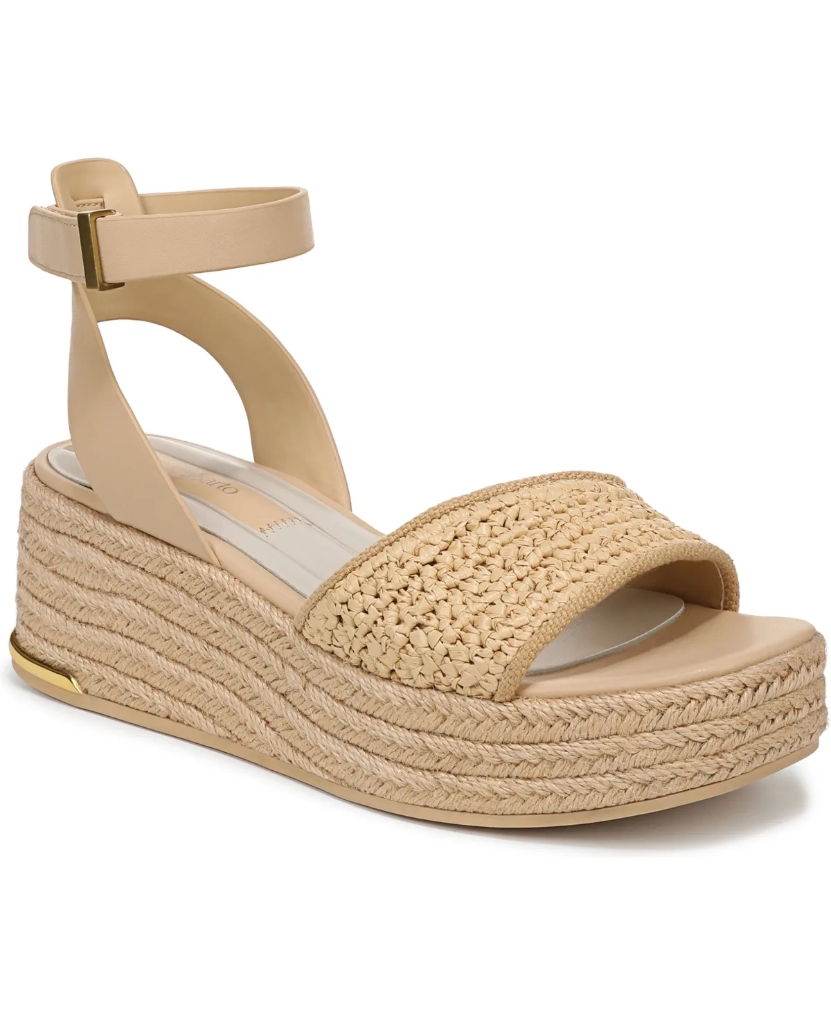 Tiffany Open Square Toe Espadrille Platform Sandals by Franco Sarto